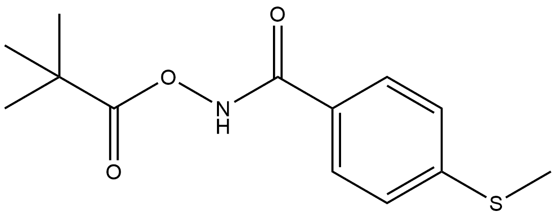 4-(Methylthio)benzoyl]azanyl 2,2-dimethylpropanoate Structure