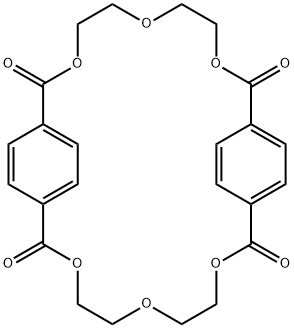 3,6,9,16,19,22-Hexaoxatricyclo[22.2.2.211,14]triaconta-11,13,24,26,27,29-hexaene-2,10,15,23-tetrone Structure