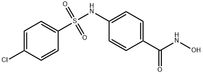 Benzamide, 4-[[(4-chlorophenyl)sulfonyl]amino]-N-hydroxy- Structure