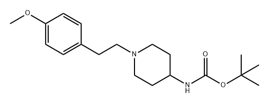 Carbamic acid, N-[1-[2-(4-methoxyphenyl)ethyl]-4-piperidinyl]-, 1,1-dimethylethyl ester Structure