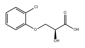 Propanoic acid, 3-(2-chlorophenoxy)-2-hydroxy-, (2S)- Structure