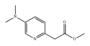 2-Pyridineacetic acid, 5-(dimethylamino)-, methyl ester Structure