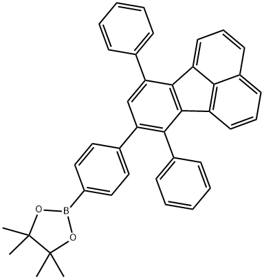 1,3,2-Dioxaborolane, 2-[4-(7,10-diphenyl-8-fluoranthenyl)phenyl]-4,4,5,5-tetramethyl- Structure