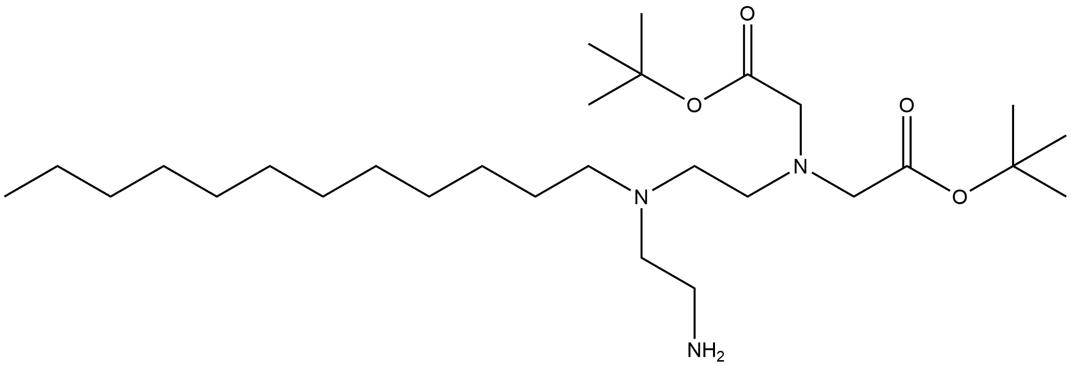 Glycine, N-[2-[(2-aminoethyl)dodecylamino]ethyl]-N-[2-(1,1-dimethylethoxy)-2-oxoethyl]-, 1,1-dimethylethyl ester Structure