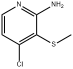 2-Pyridinamine, 4-chloro-3-(methylthio)- Structure