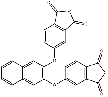 1,3-Isobenzofurandione, 5,5'-[2,3-naphthalenediylbis(oxy)]bis- Structure