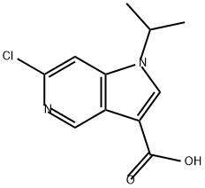 1H-Pyrrolo[3,2-c]pyridine-3-carboxylic acid, 6-chloro-1-(1-methylethyl)- Structure