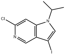 6-Chloro-3-iodo-1-isopropyl-1H-pyrrolo[3,2-c]pyridine Structure