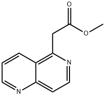 1,6-Naphthyridine-5-acetic acid, methyl ester Structure
