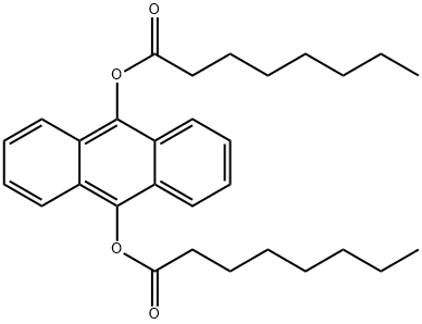 Octanoic acid, 1,1'-(9,10-anthracenediyl) ester 구조식 이미지