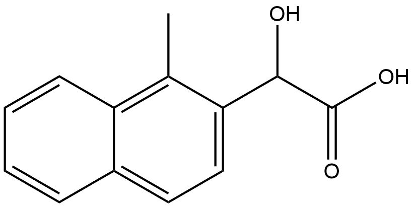 α-Hydroxy-1-methyl-2-naphthaleneacetic acid Structure