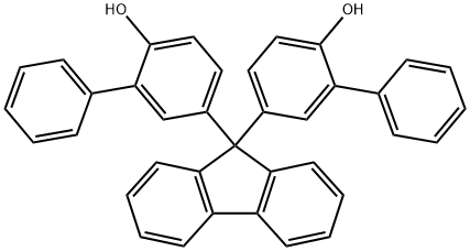 9,9-bis(3-phenyl-4-hydroxy)phenyl fluorene 구조식 이미지