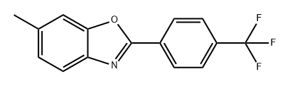 Benzoxazole, 6-methyl-2-[4-(trifluoromethyl)phenyl]- Structure