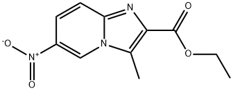Ethyl 3-methyl-6-nitroimidazo[1,2-a]pyridine-2-carboxylate 구조식 이미지