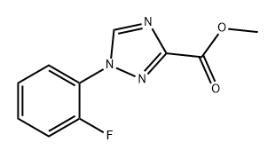 1H-1,2,4-Triazole-3-carboxylic acid, 1-(2-fluorophenyl)-, methyl ester 구조식 이미지
