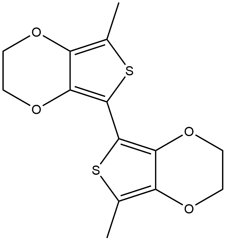 7,7'-Dimethyl-2,2',3,3'-tetrahydro-5,5'-bithieno[3,4-b][1,4]dioxine Structure