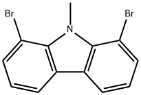 9H-Carbazole, 1,8-dibromo-9-methyl- Structure