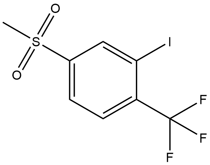 2-Iodo-4-(methylsulfonyl)-1-(trifluoromethyl)benzene Structure