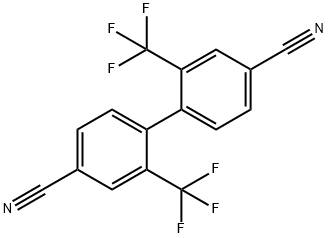 2,2’-bis(trifluoromethyl)-4,4’-biphenyldicarbonitrile Structure