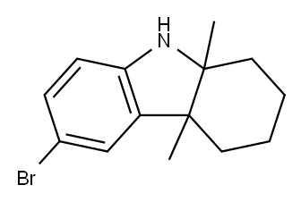 1H-Carbazole, 6-bromo-2,3,4,4a,9,9a-hexahydro-4a,9a-dimethyl- Structure
