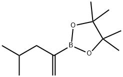 1,3,2-Dioxaborolane, 4,4,5,5-tetramethyl-2-(3-methyl-1-methylenebutyl)- 구조식 이미지