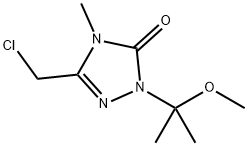 3H-1,2,4-Triazol-3-one, 5-(chloromethyl)-2,4-dihydro-2-(1-methoxy-1-methylethyl)-4-methyl- Structure