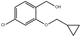 Benzenemethanol, 4-chloro-2-(cyclopropylmethoxy)- 구조식 이미지