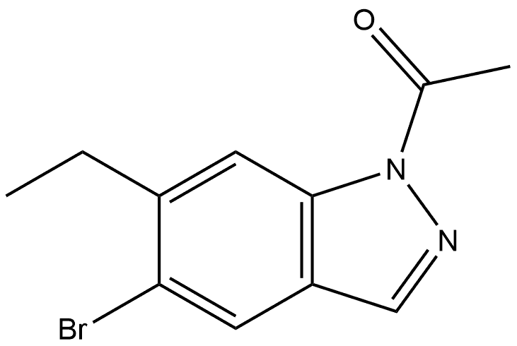 1-(5-bromo-6-ethyl-1H-indazol-1-yl)ethanone Structure