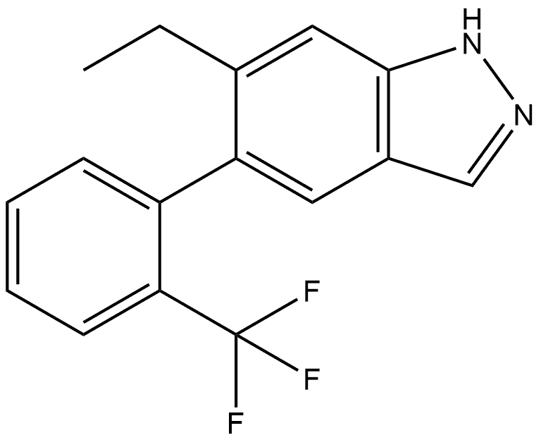 6-ethyl-5-[2-(trifluoromethyl)phenyl]-1H-indazole Structure