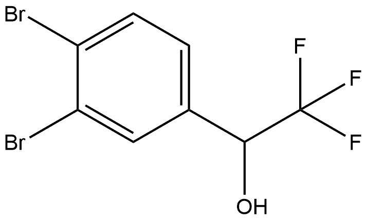 3,4-Dibromo-alpha-(trifluoromethyl)benzyl Alcohol 구조식 이미지