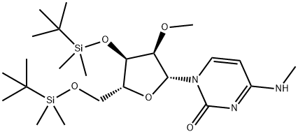 Cytidine, 3',5'-bis-O-[(1,1-dimethylethyl)dimethylsilyl]-N-methyl-2'-O-methyl- Structure