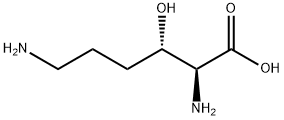 L-Lysine, 3-hydroxy-, (3S)- Structure