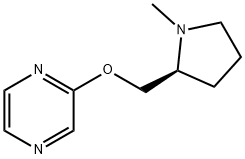 Pyrazine, [[(2S)-1-methyl-2-pyrrolidinyl]methoxy]- (9CI) Structure