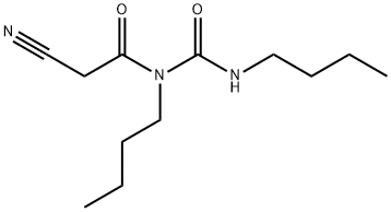 Acetamide, N-butyl-N-[(butylamino)carbonyl]-2-cyano- 구조식 이미지