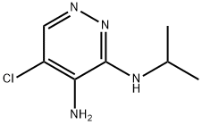 3,4-Pyridazinediamine, 5-chloro-N3-(1-methylethyl)- Structure