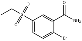 Benzamide, 2-bromo-5-(ethylsulfonyl)- Structure