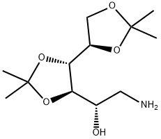 D-Glucitol, 1-amino-1-deoxy-3,4:5,6-bis-O-(1-methylethylidene)- Structure