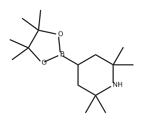 Piperidine, 2,2,6,6-tetramethyl-4-(4,4,5,5-tetramethyl-1,3,2-dioxaborolan-2-yl)- 구조식 이미지