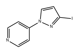 Pyridine, 4-(3-iodo-1H-pyrazol-1-yl)- Structure