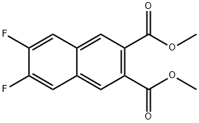 2,3-Naphthalenedicarboxylic acid, 6,7-difluoro-, 2,3-dimethyl ester Structure
