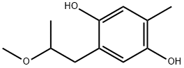 2-(2-METHOXYPROPYL)-5-METHYL-1,4-BENZENEDIOL 구조식 이미지