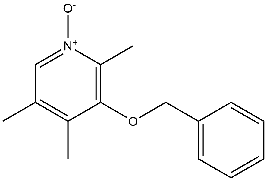 Pyridine, 2,4,5-trimethyl-3-(phenylmethoxy)-, 1-oxide Structure