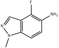 1H-Indazol-5-amine, 4-fluoro-1-methyl- Structure