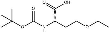 L-Homoserine, N-[(1,1-dimethylethoxy)carbonyl]-O-ethyl- Structure