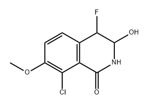 1(2H)-Isoquinolinone, 8-chloro-4-fluoro-3,4-dihydro-3-hydroxy-7-methoxy- Structure