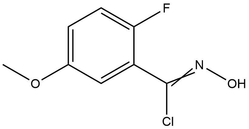 2-Fluoro-N-hydroxy-5-methoxybenzimidoyl Chloride 구조식 이미지