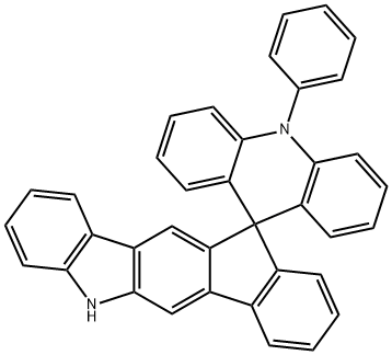 Spiro[acridine-9(10H),11'(5'H)-indeno[1,2-b]carbazole], 10-phenyl- Structure