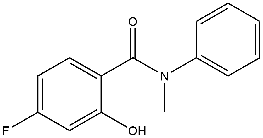 4-Fluoro-2-hydroxy-N-methyl-N-phenylbenzamide Structure