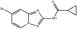 Cyclopropanecarboxamide, N-(7-bromo[1,2,4]triazolo[1,5-a]pyridin-2-yl)- Structure