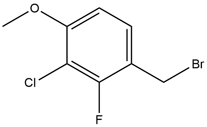 1-(Bromomethyl)-3-chloro-2-fluoro-4-methoxybenzene Structure